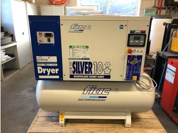 Nov Zračni kompresor Fiac New Silver D 10 / 300 Silent 7.5 kW 860 L / min 10 bar Elektrische Schroefcompressor met ketel en droger: slika 2