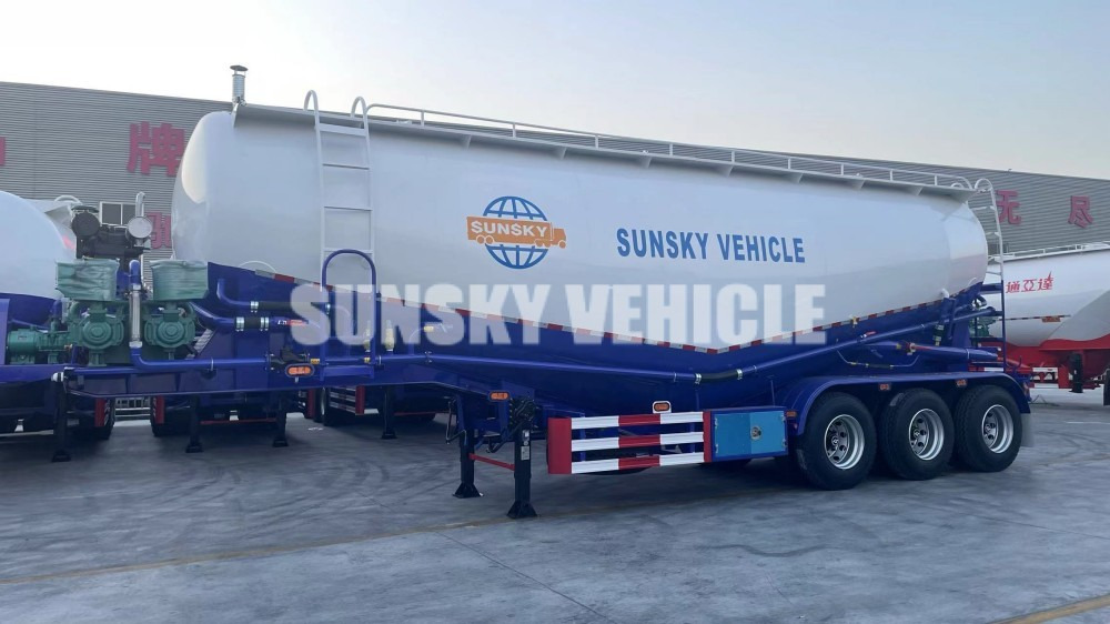 Nov Polprikolica cisterna za transport cementa SUNSKY bulk cement trailer: slika 9