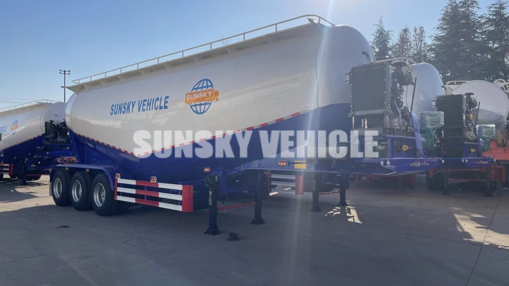 Nov Polprikolica cisterna za transport cementa SUNSKY bulk cement trailer: slika 11