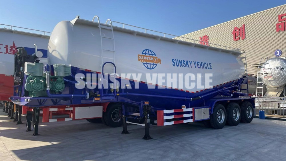 Nov Polprikolica cisterna za transport cementa SUNSKY bulk cement trailer: slika 7