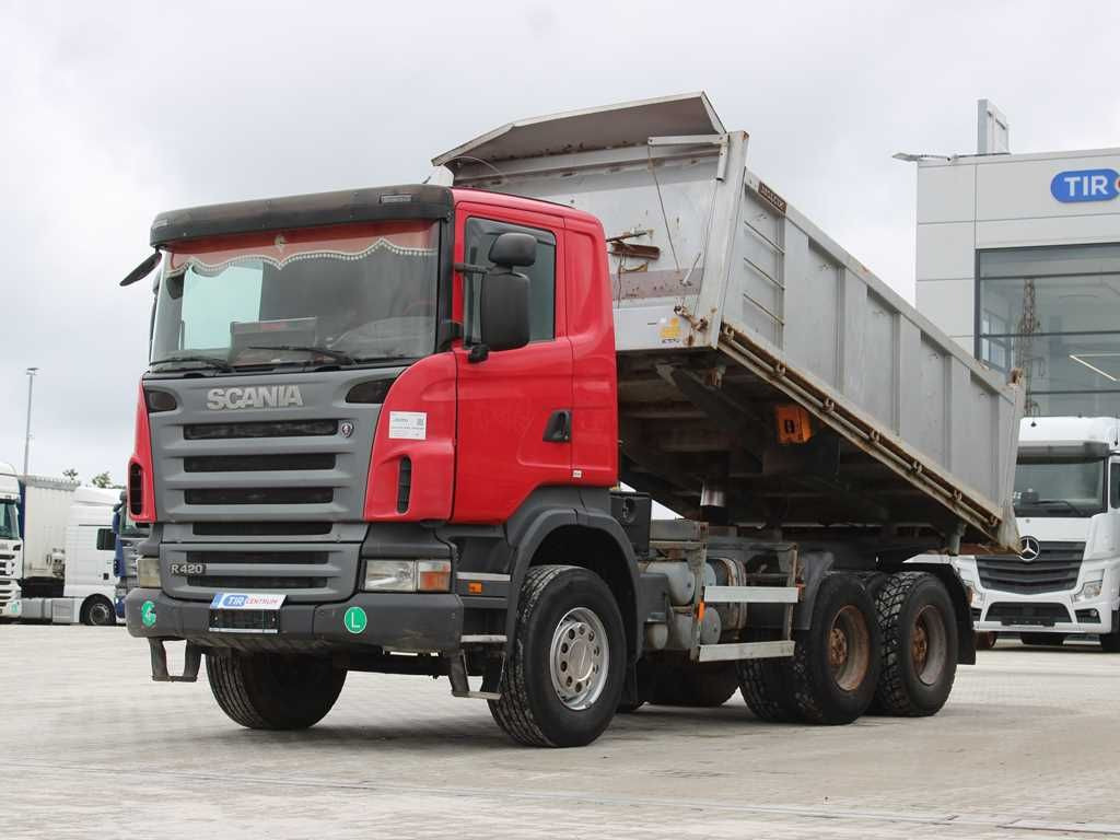 Tovornjak prekucnik Scania R 420 CB 6X4 ,THREE-SIDED,EURO 4,RETARDER,13m³: slika 1