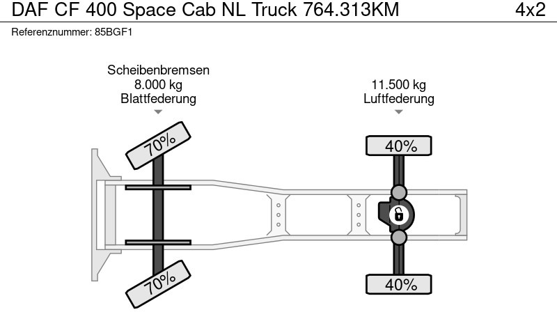 Vlačilec DAF CF 400 Space Cab NL Truck 764.313KM: slika 18