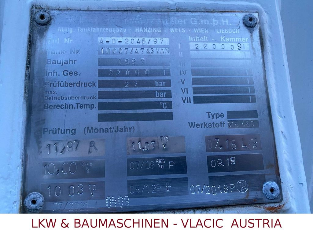 Tovornjak cisterna MAN TGS 26.400 Gastankwagen mit Pumpe und Wage22000L: slika 10